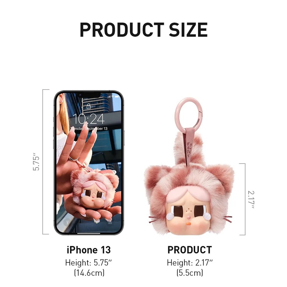 CRYBABY Wild but Cutie Vinyl Plush Pendant CONFIRMED NEON CUTIE Box Pop Mart - Picture 10 of 12